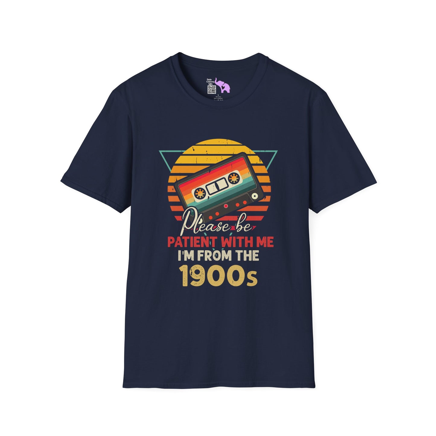 Please Be Patient With Me I'm From The 1900's (Retro Cassette) Adult T-shirt