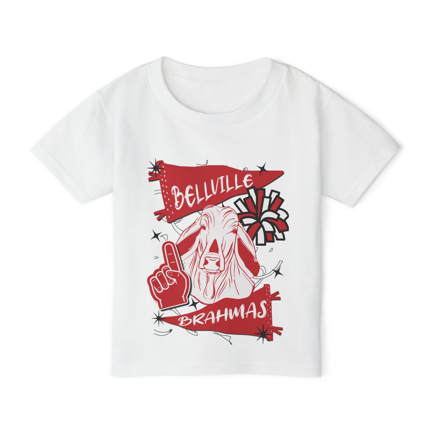 Bellville Brahmas #1 Heavy Cotton™ Toddler T-shirt