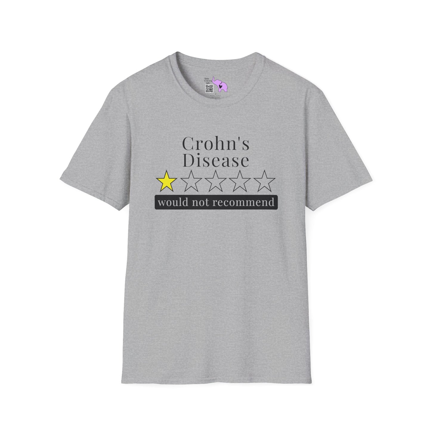 Crohn's Disease 1 Star Would Not Recommend Adult T-shirt