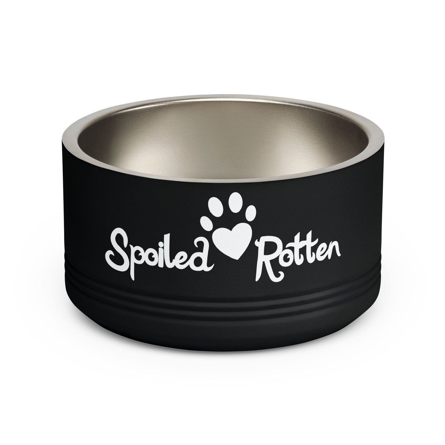 Spoiled Rotten Personalized Pet Bowl – 18oz Stainless Steel Dog & Cat Food Bowl