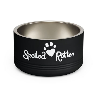 Spoiled Rotten Personalized Pet Bowl – 18oz Stainless Steel Dog & Cat Food Bowl