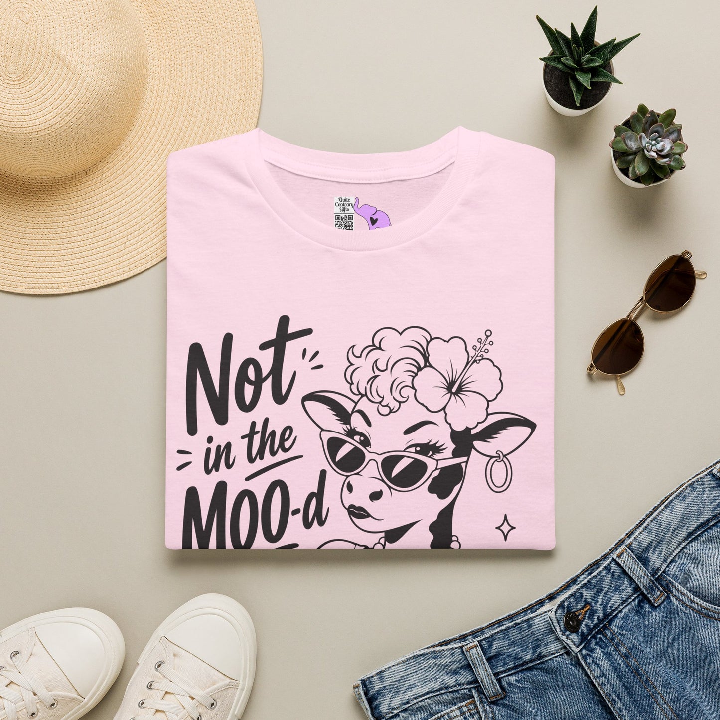Not in the Moo-d Adult T-shirt