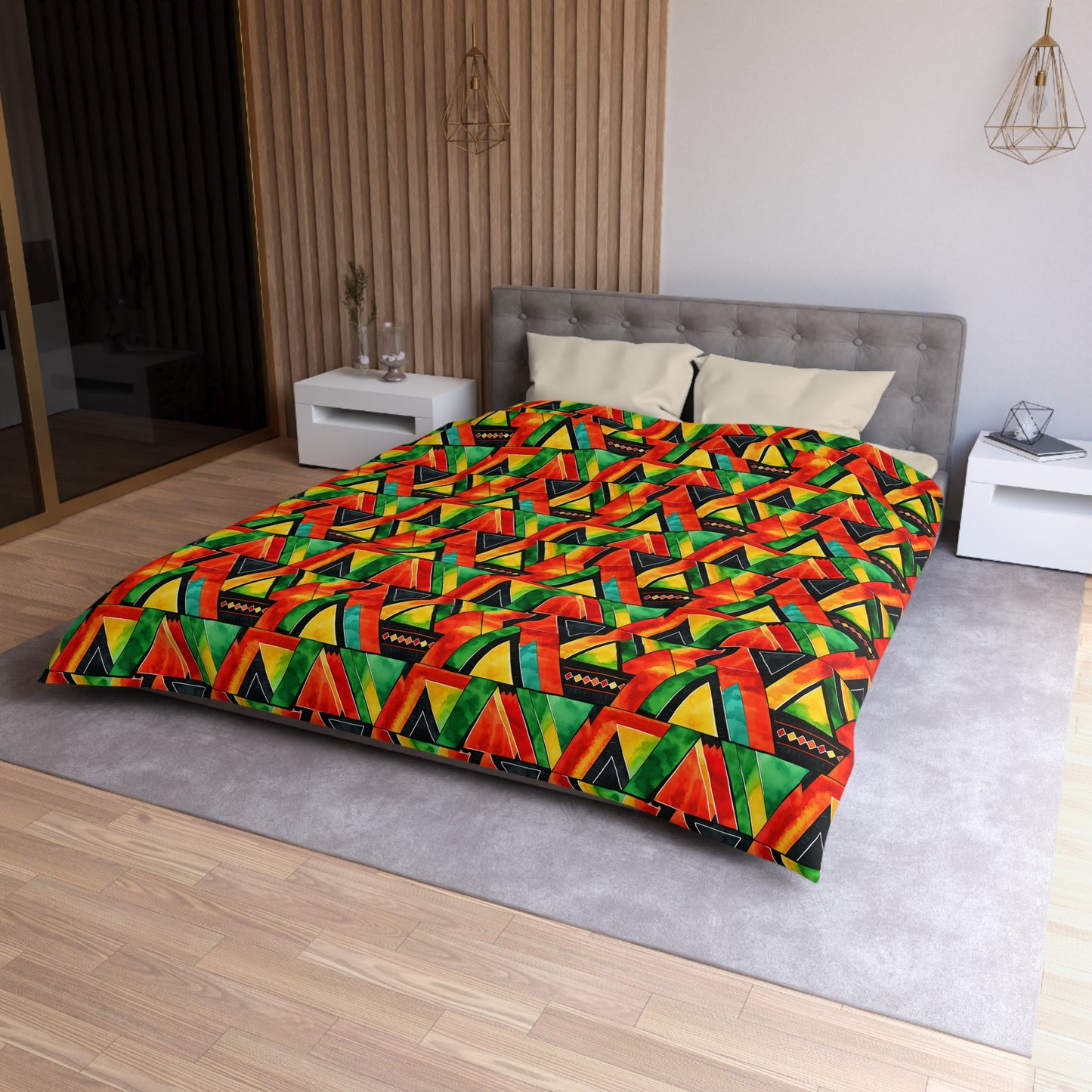 Abundance Vibes Microfiber Duvet Cover