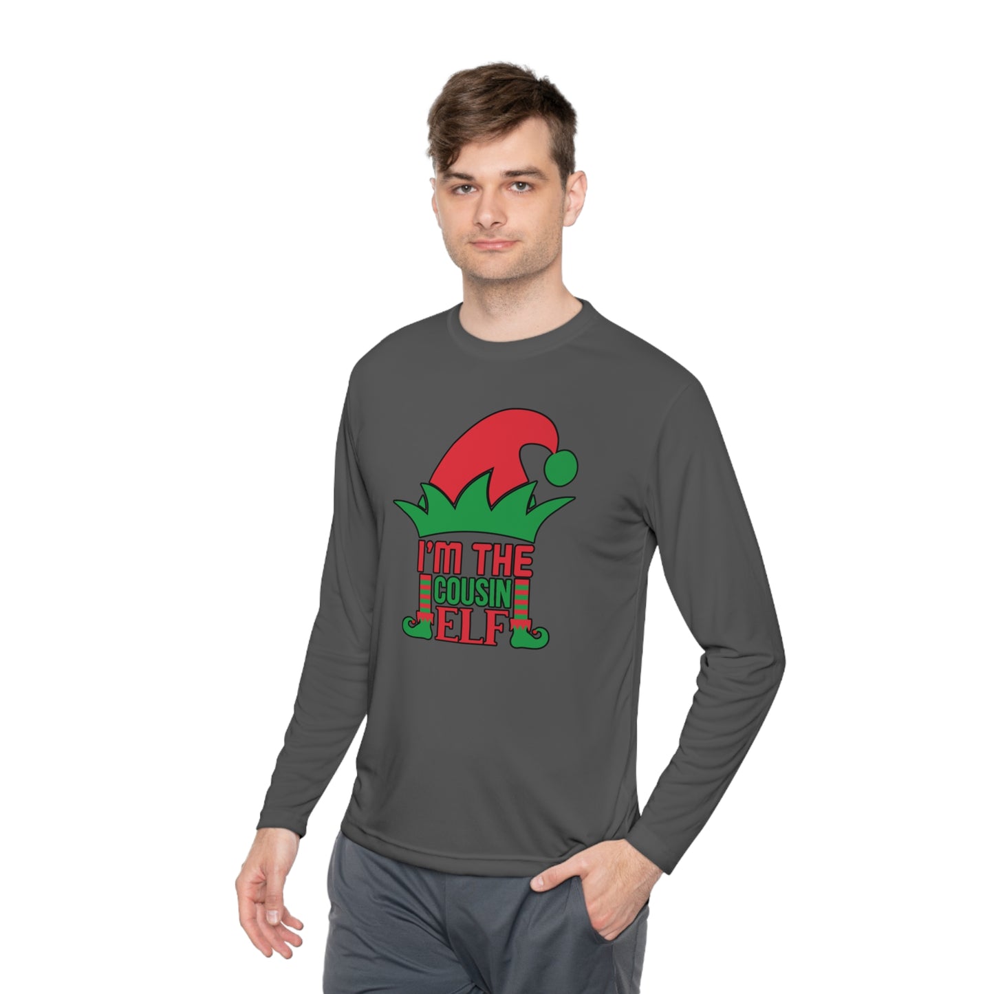 I'm The Cousin Elf Adult Long Sleeve Tee