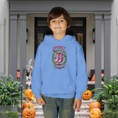 Spooky Cowgirl Youth Heavy Blend Hooded Sweatshirt