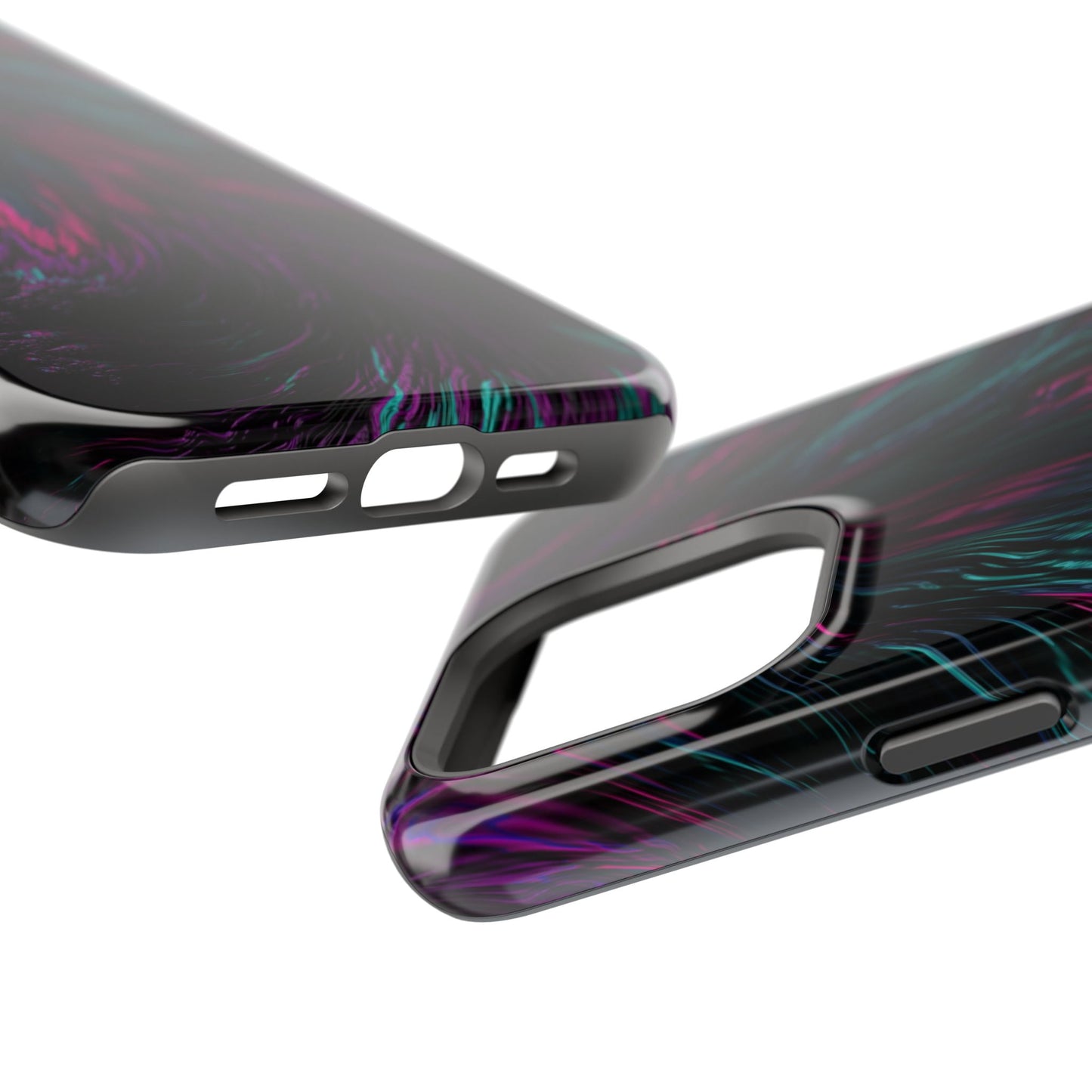 Pink Orchid Feathers MagSafe® Compatible Tough Case for iPhone