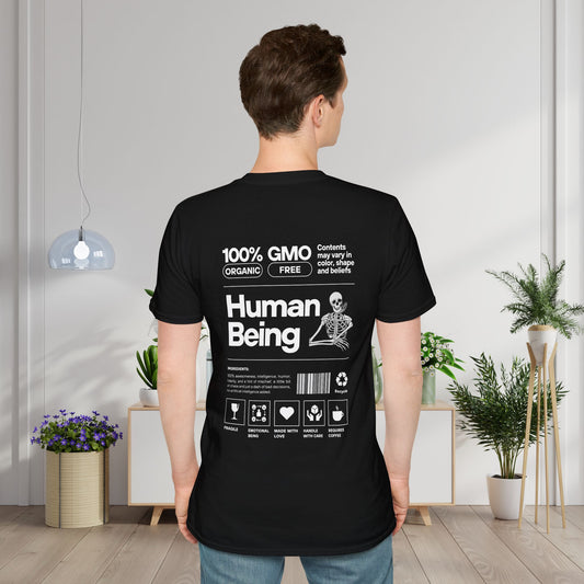 100% Human Being  Adult T-shirt