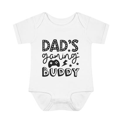 Dad's Gaming Buddy Baby Rib Bodysuit