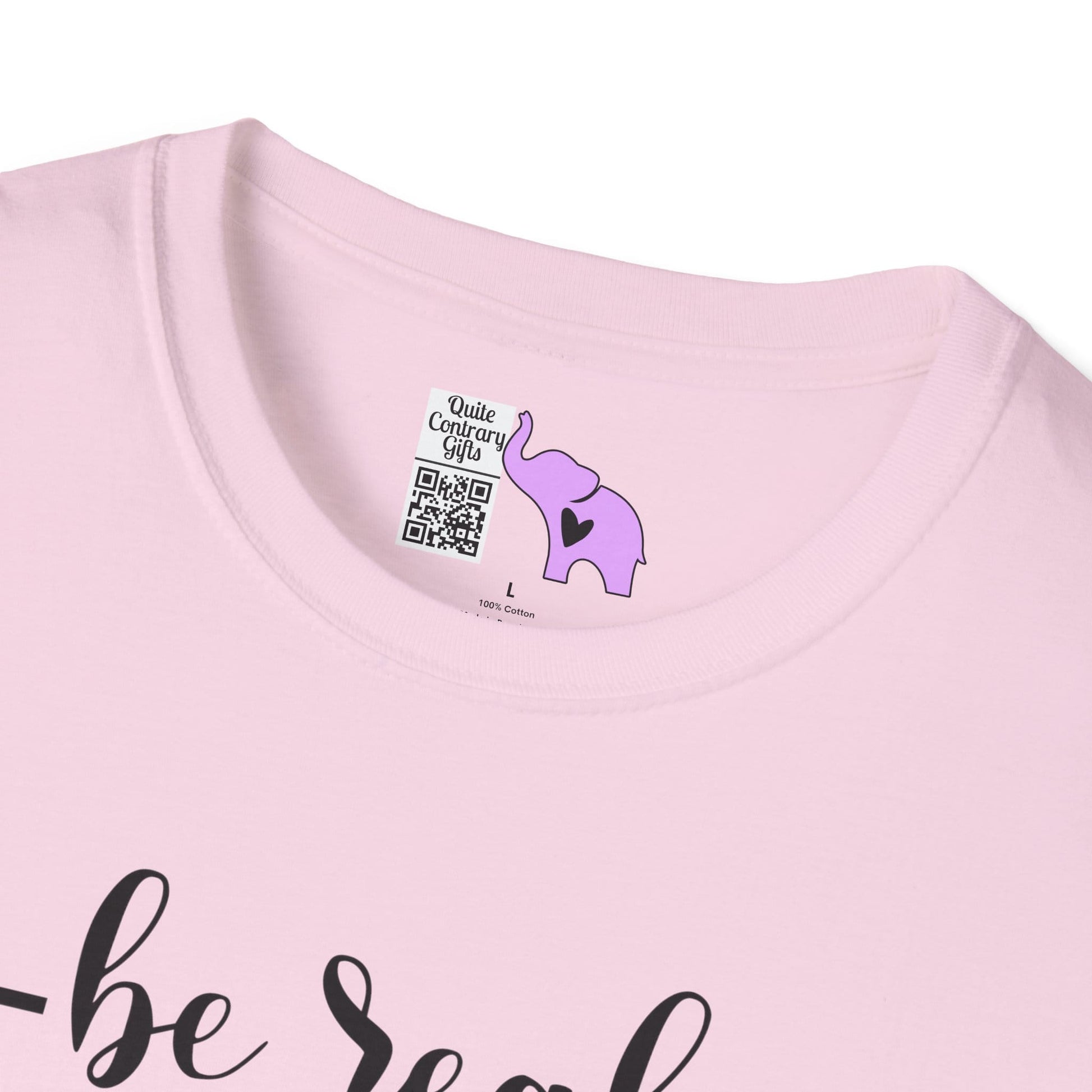 Be Real Not Perfect Adult T-shirt