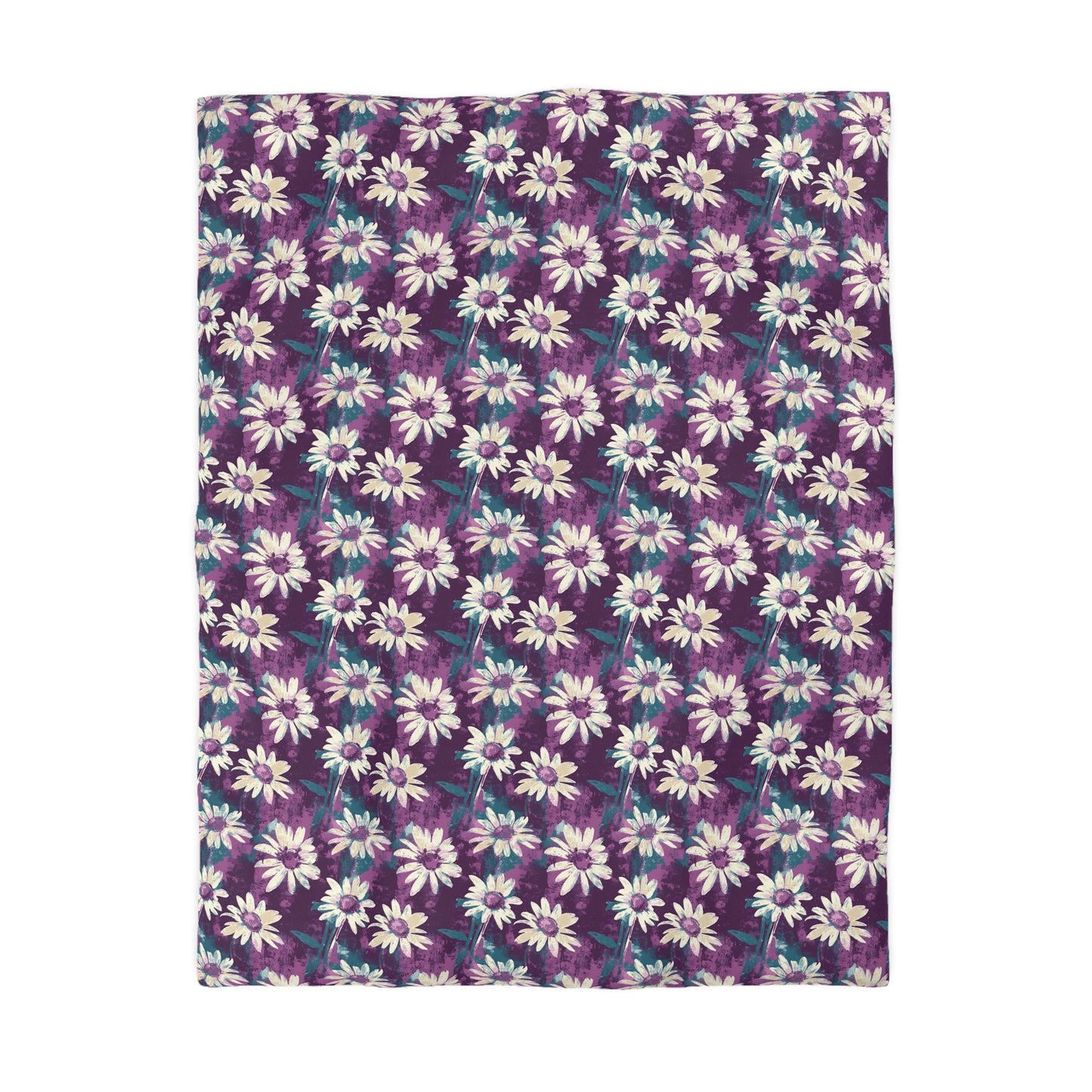 Twilight Daisy Meadow Microfiber Duvet Cover