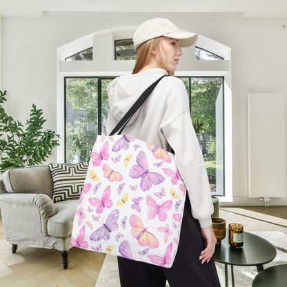 Pastel Butterfly Dreams Canvas Tote Bag