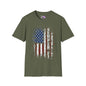Semper Fi American Flag Adult T-Shirt