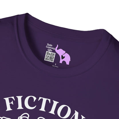 Fiction Addiction (Flowers, Open Book) Adult T-shirt