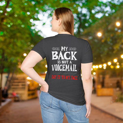 My Back is not a Voicemail... Adult T-shirt