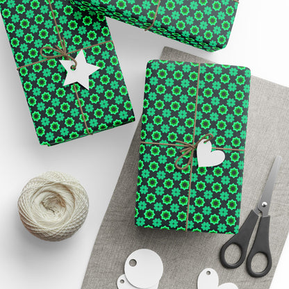 Clover Bloom Burst Wrapping Paper