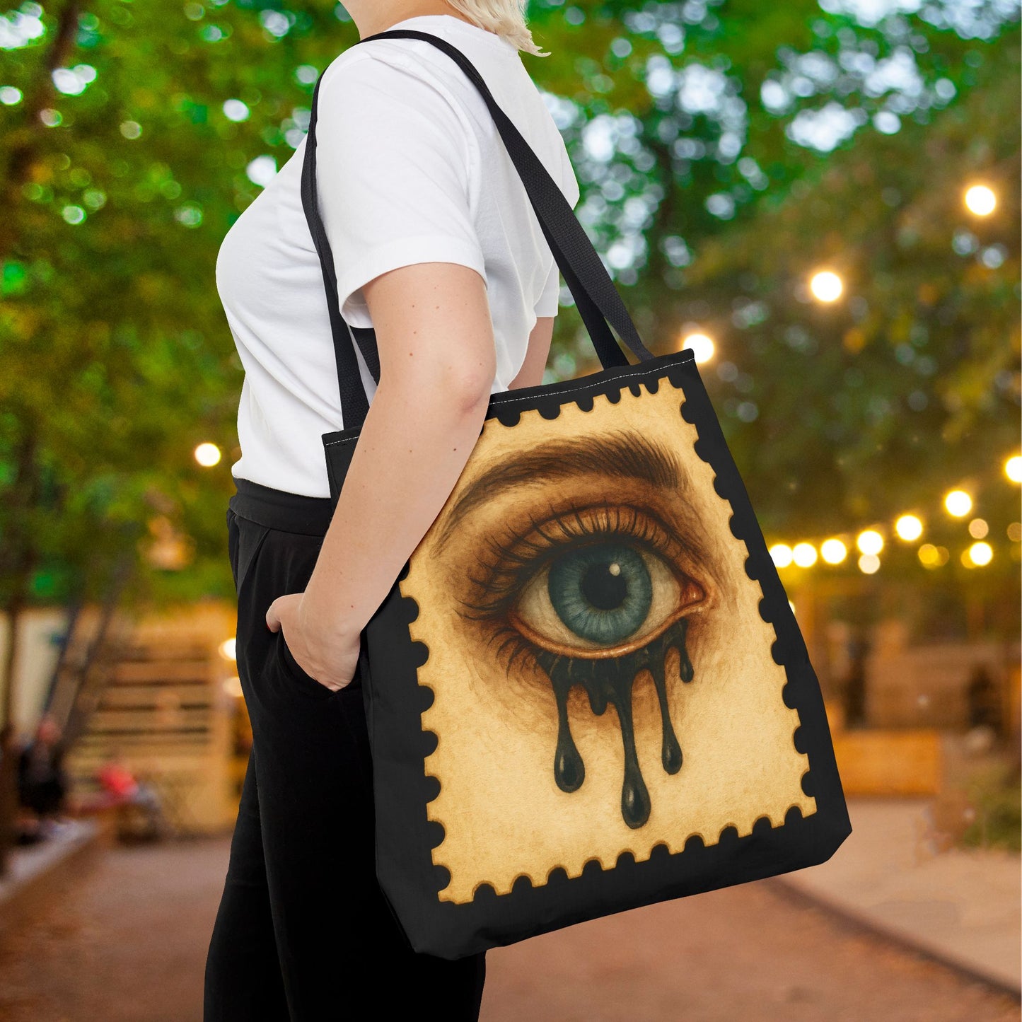 Drip Gaze Canvas Tote Bag