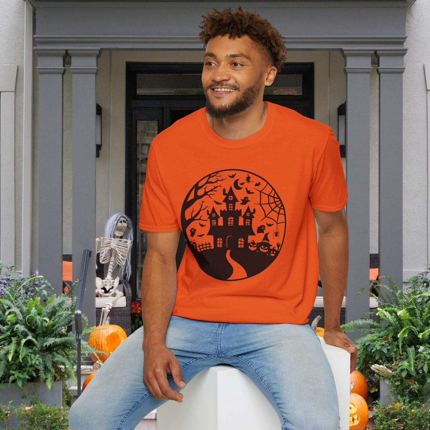 Haunted House on the Hill Adult T-shirt