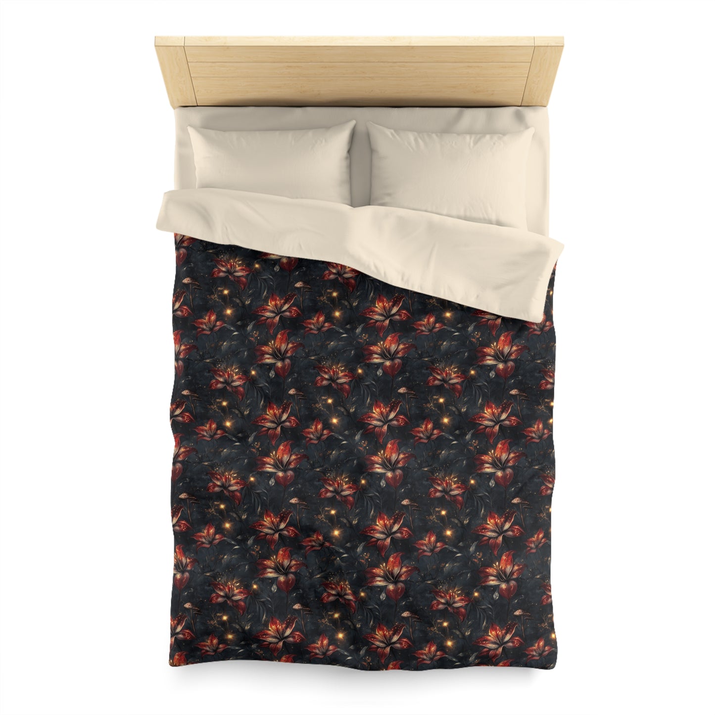 Fire Lilly Dreams Microfiber Duvet Cover