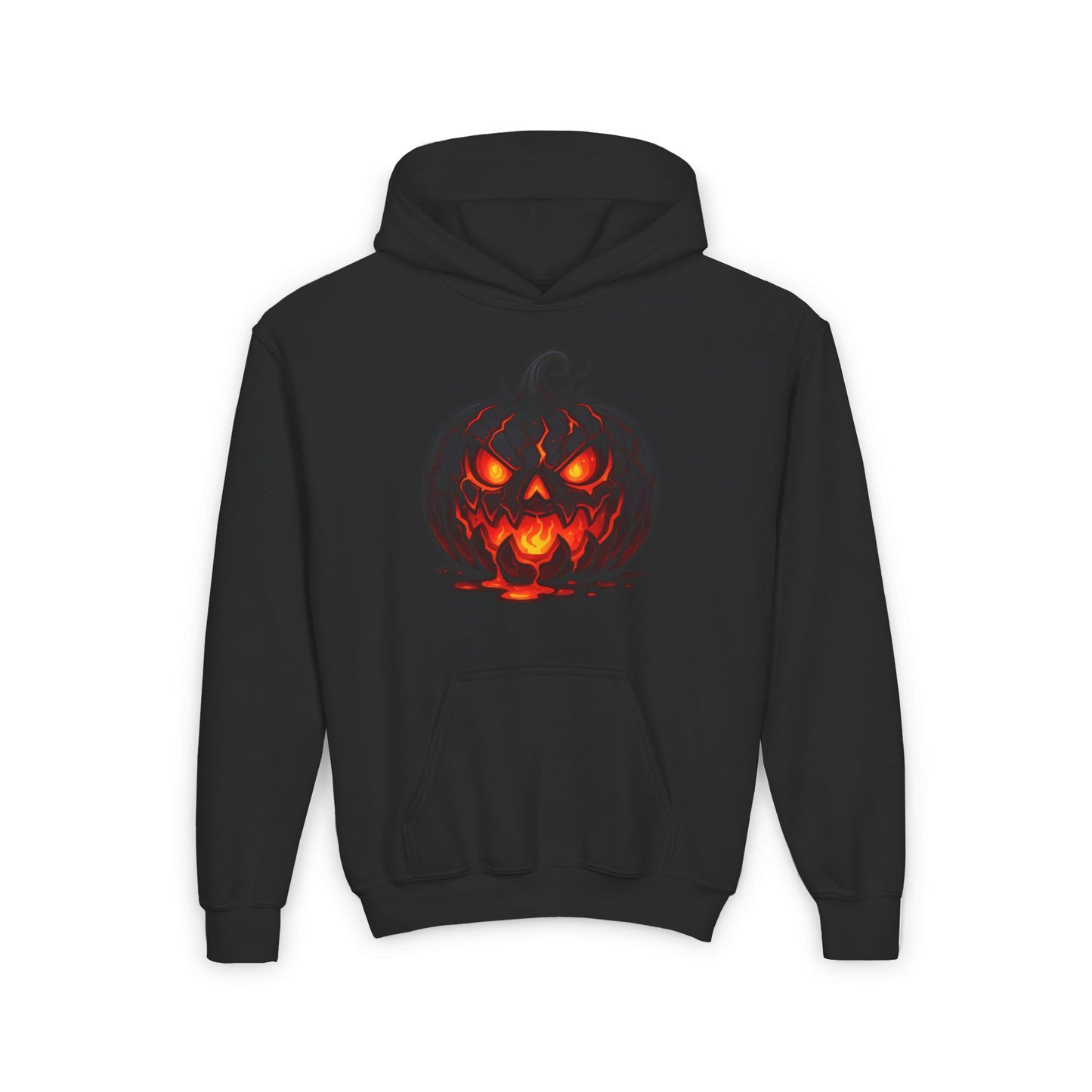 ""Inferno Jack-O’-Lantern Youth Heavy Blend Hoodie