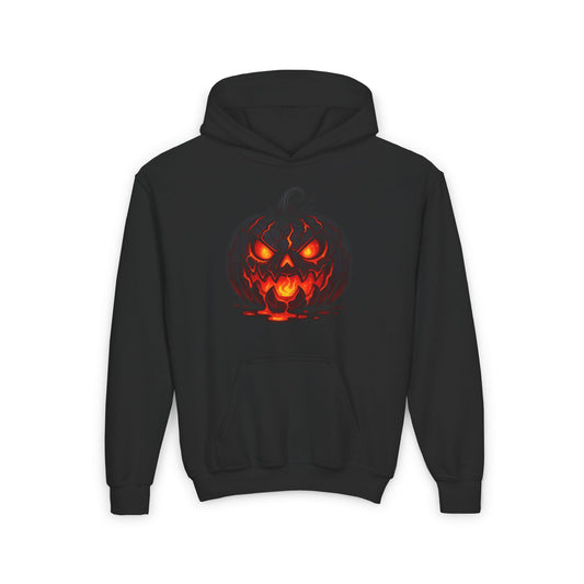 Inferno Jack-O’-Lantern Youth Heavy Blend Hoodie