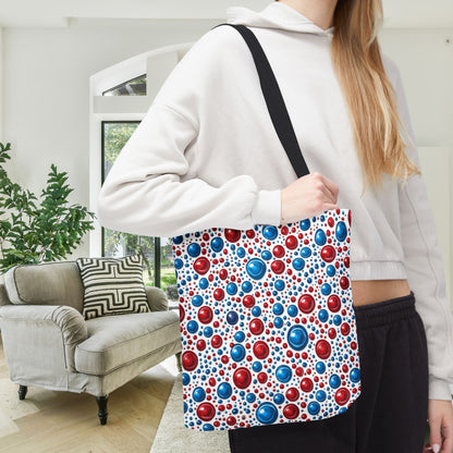 Freedom Dots Canvas Tote Bag
