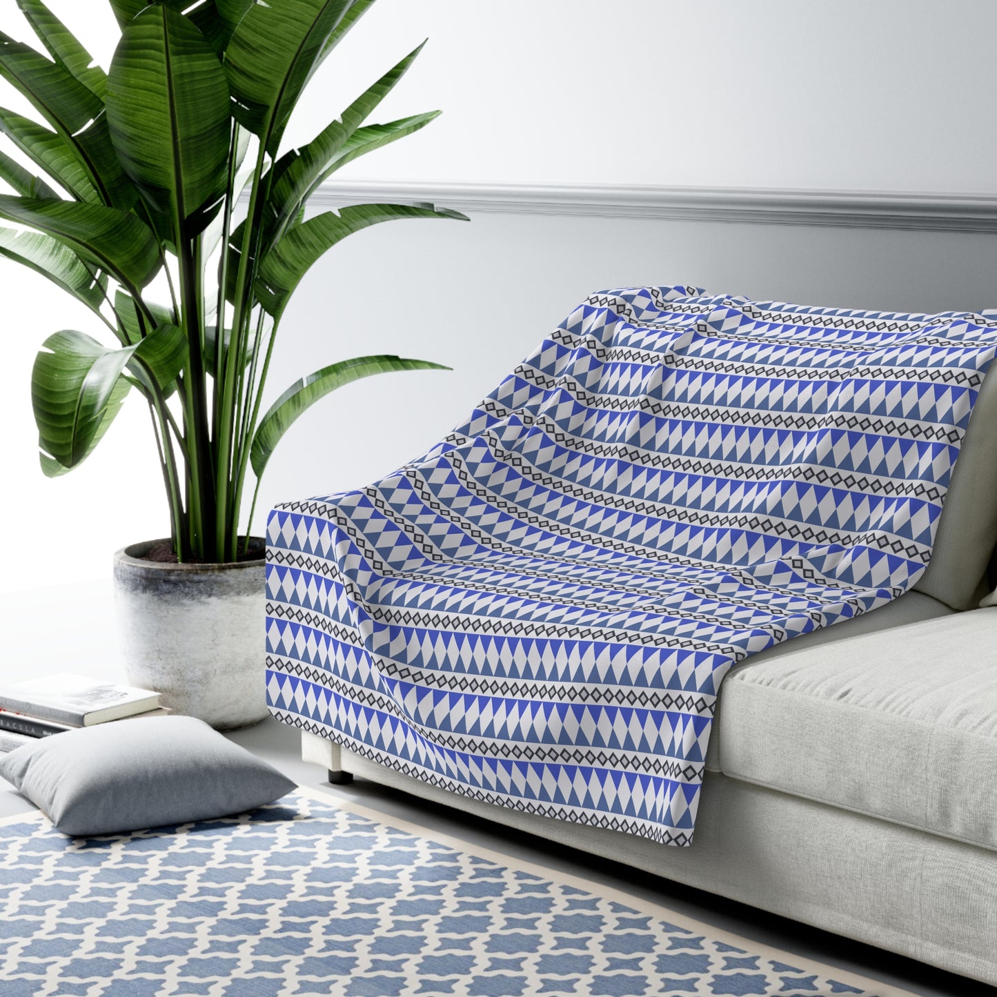 Sapphire Cairn Stripes Basic Bedding Set