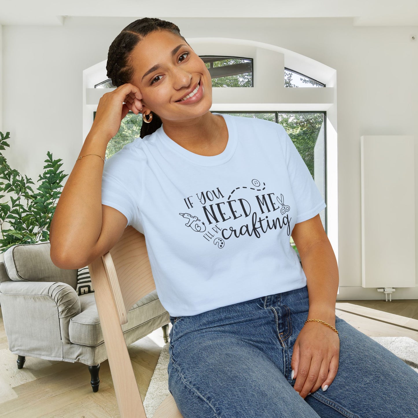 If You Need Me I'll Be Crafting Adult T-shirt