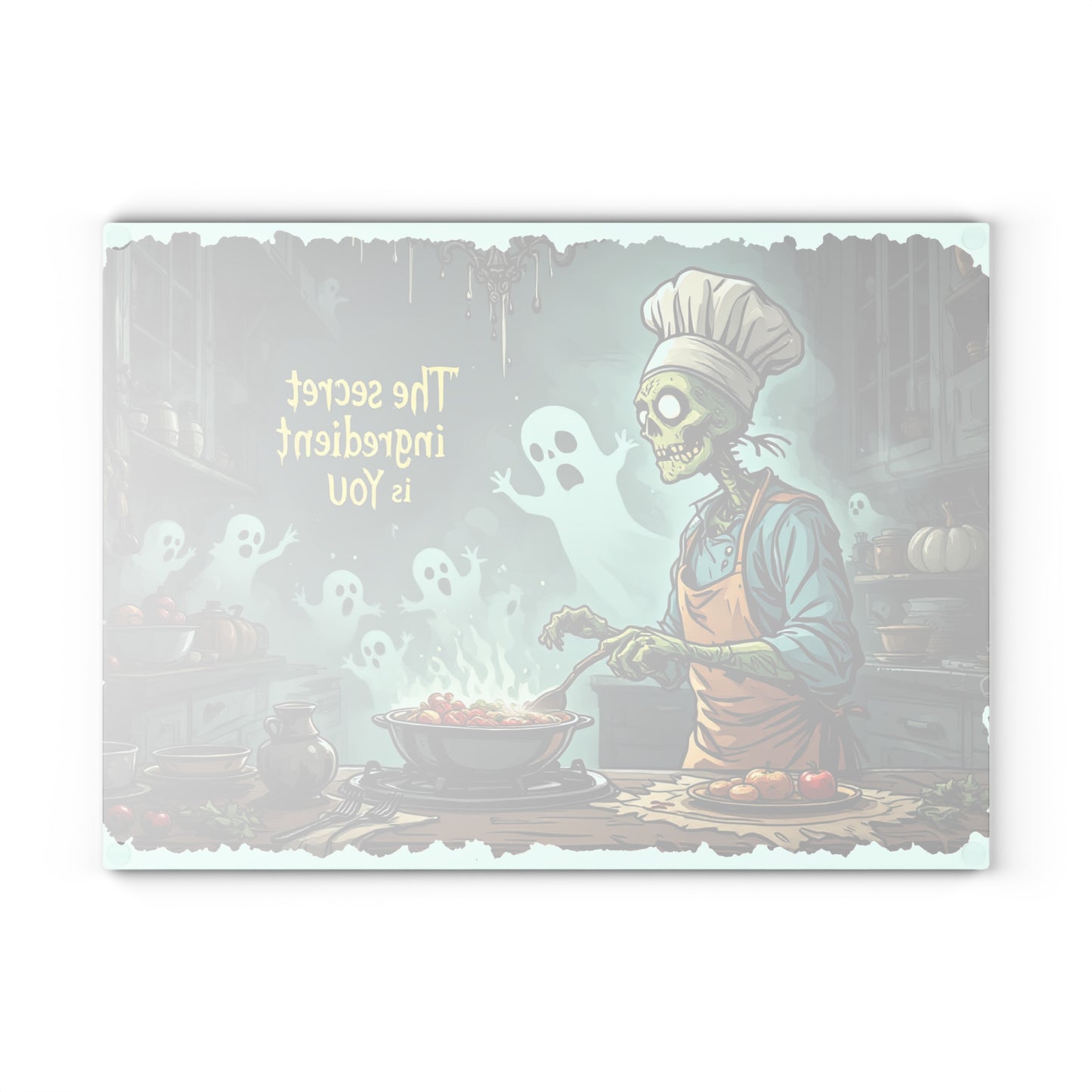 The Secret Ingredient is You Glass Cutting Board