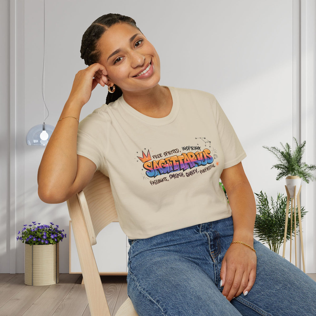 Sagittarius Street Art Adult T-shirt