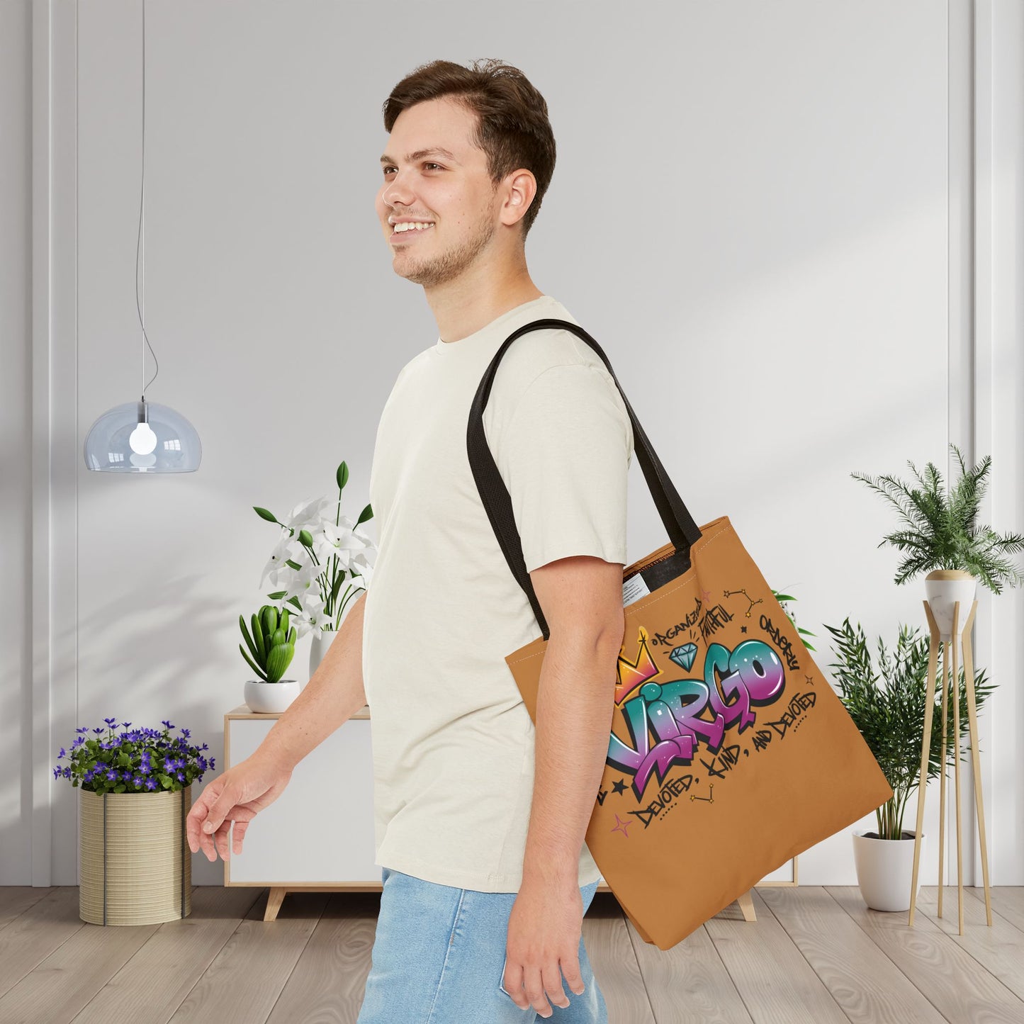 Virgo Street Art Canvas Tote Bag