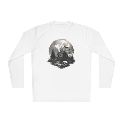 Creepy Full Moon Adult Long Sleeve Tee