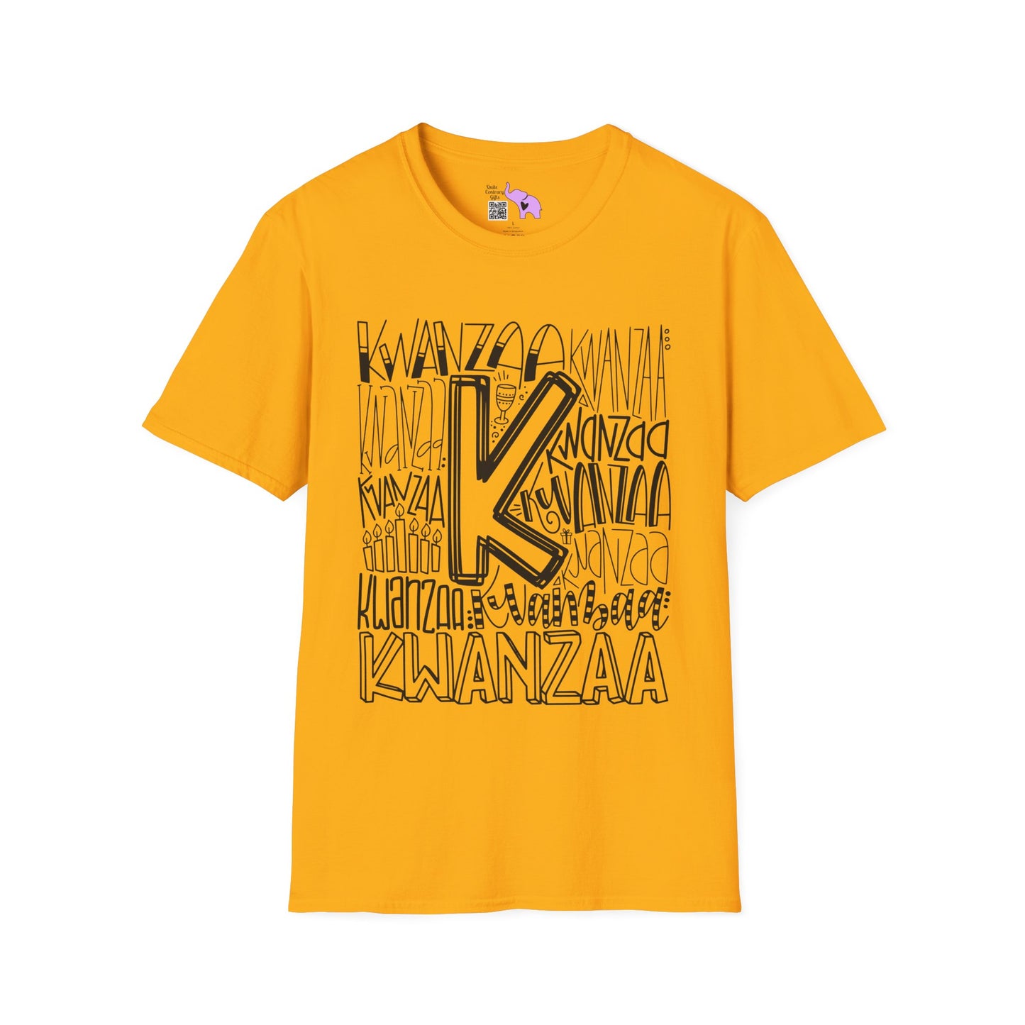 Kwanzaa Wordcloud Adult T-shirt