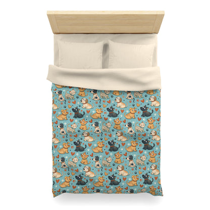 Paws & Whiskers Microfiber Duvet Cover
