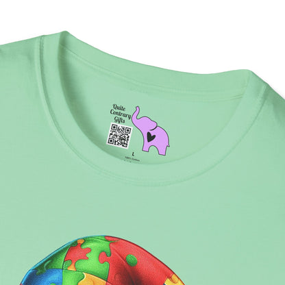 Proud Mom (Autism Awarness Gnome) Adult T-shirt