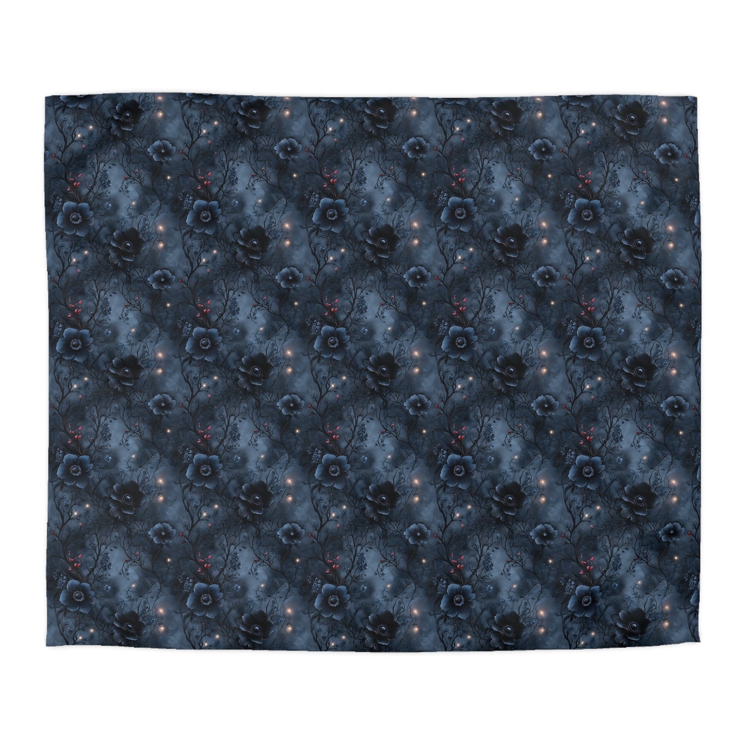 Black Roses & Vines Microfiber Duvet Cover