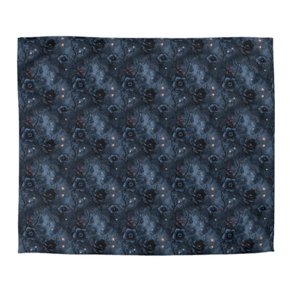 Black Roses & Vines Microfiber Duvet Cover