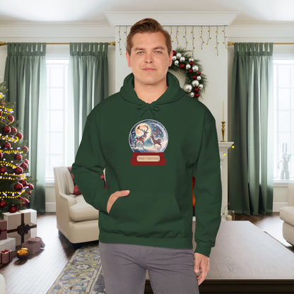 Reindeer Snow Globe Heavy Blend™ Hooded Sweatshirt