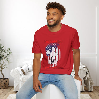 My Soldier My Daughter (Dad) Adult T-shirt