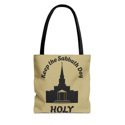 Keep The Sabbath Day Holy (Houston LDS Temple)Canvas Tote Bag