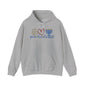 Peace Love Hanukkah Adult Heavy Blend™ Hooded Sweatshirt
