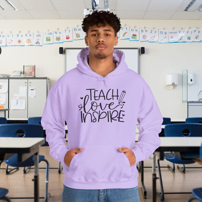 Teach Love Inspire Heavy Blend™ Hooded Sweatshirt