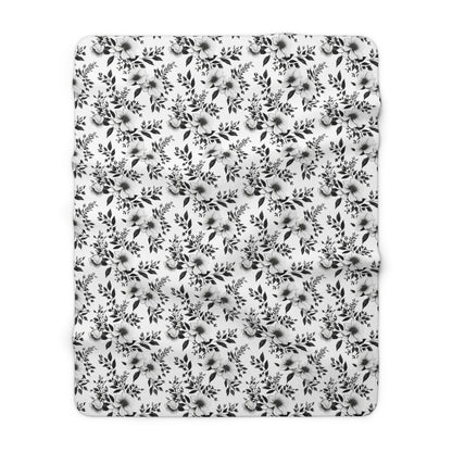 Garden Sketch Fleece Blanket