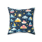 Night Sail Dreams Throw Pillow