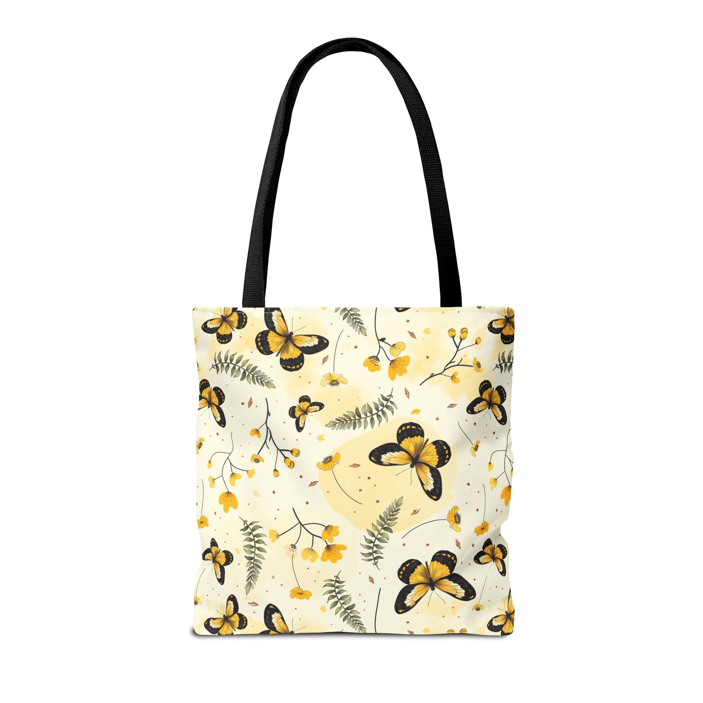 Sunlit Butterfly Bloom Canvas Tote Bag