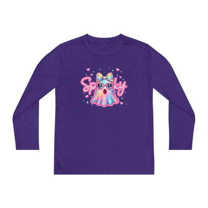 Spooky Pastel Ghost Youth Long Sleeve Tee