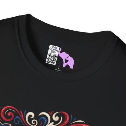 Floral USA 250 Years of Freedom Adult T-shirt