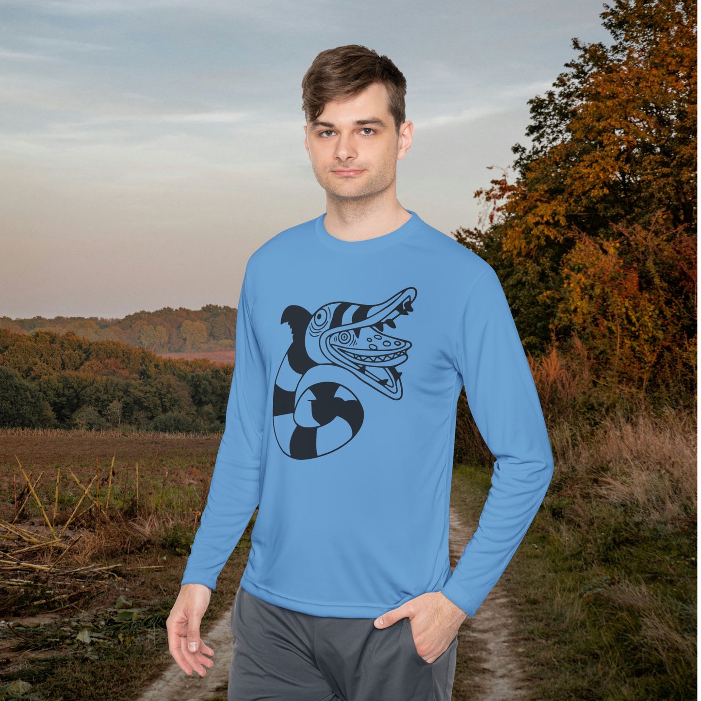 Beetlejuice Sandworm Adult Long Sleeve Tee