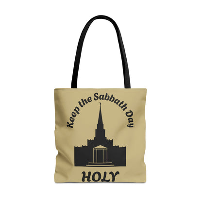 Keep The Sabbath Day Holy (Houston LDS Temple)Canvas Tote Bag