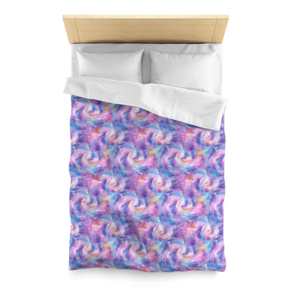 Pastel Cloud Color Swirl Microfiber Duvet Cover