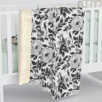 Whispering Blooms Fleece Blanket
